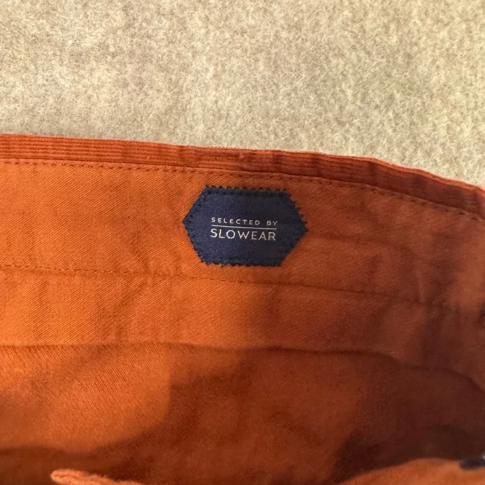 NWT Incotex 1951 Corduroy Trousers Mens 38x29 Rust Contemporary Fit Luxury